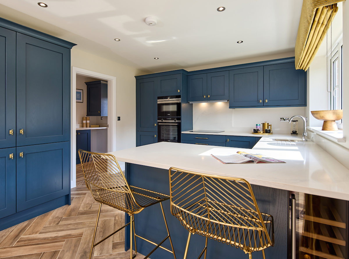 Navy blue kitchen